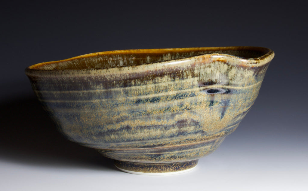 Bowl - Made on Pottery Wheel - Porcelain Clay - Title "Set Free and Gone"