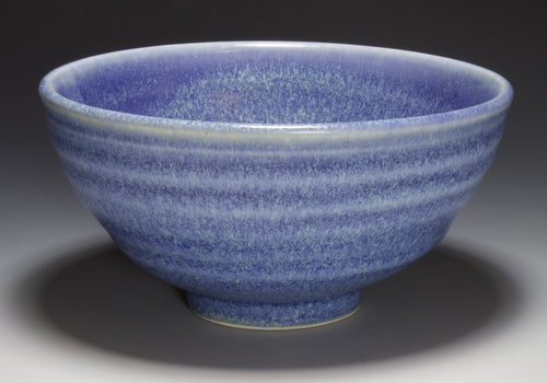 Blue Bowl - Porcelain Clay - Handmade on Pottery Wheel