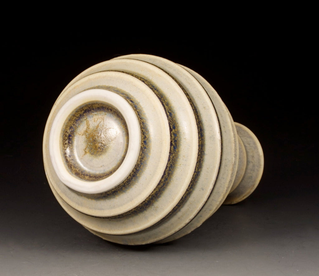 Porcelain Vase Handmade on Pottery Wheel - Title  “Spring Secrets”