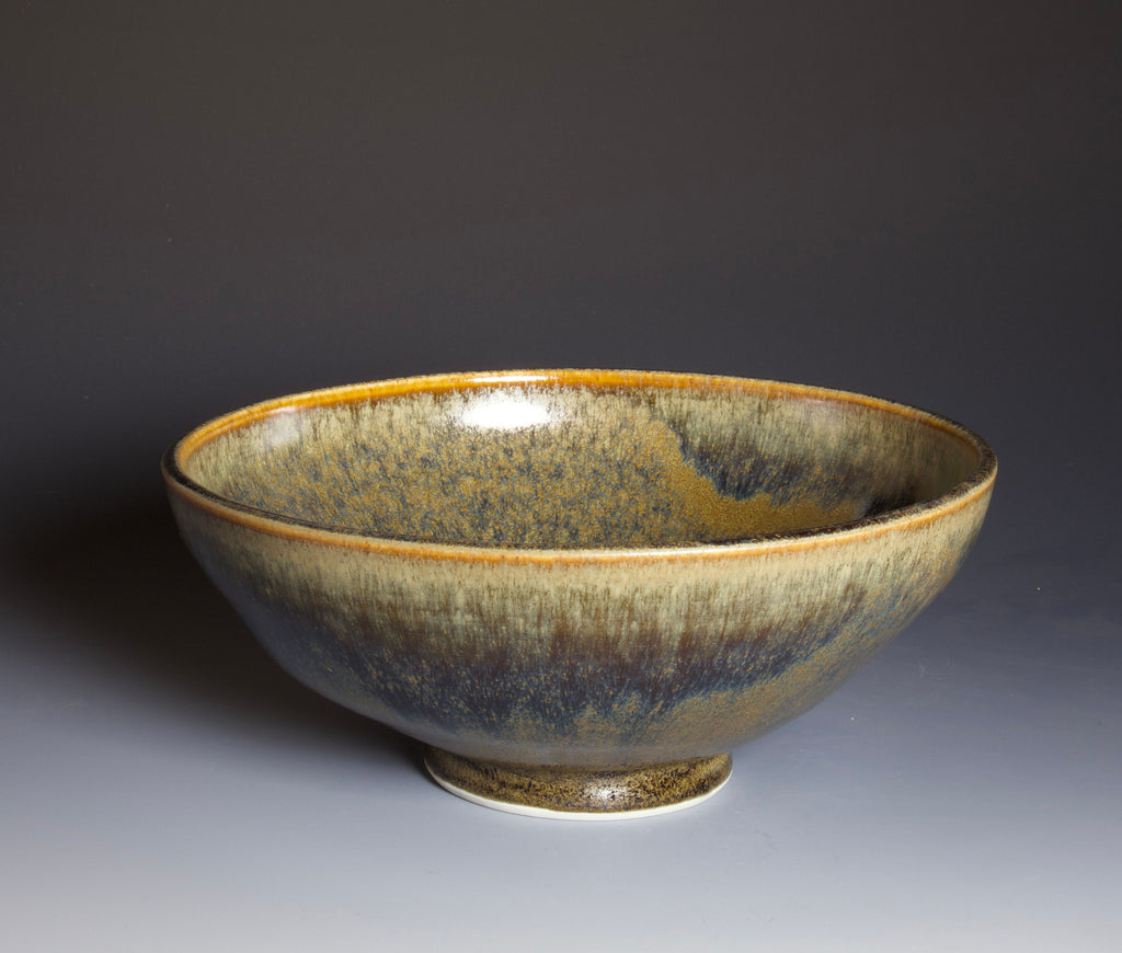 Bowl - Made on Pottery Wheel - Porcelain Clay - Title "Four Winds Rising"