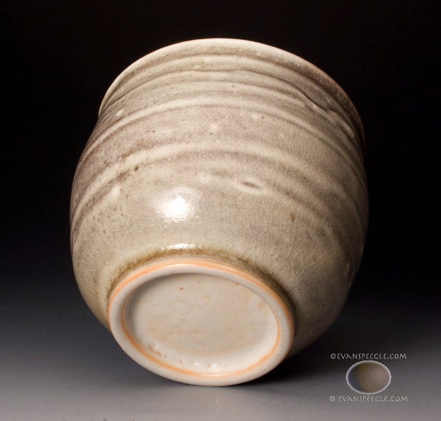 Pottery Cup - Porcelain Clay - Shino Glaze - Title “Gairome Echo Dream”